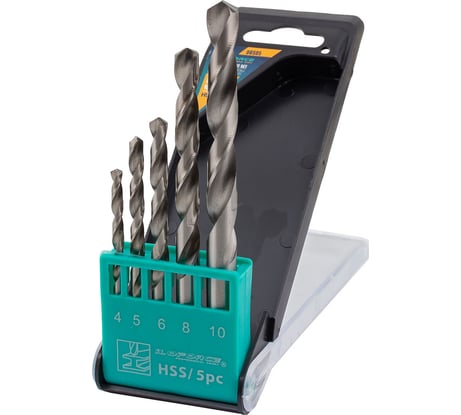 Сверла по металлу, набор 5 шт 4-6, 8, 10 мм iLOFORCE IF-DBS05(60701)