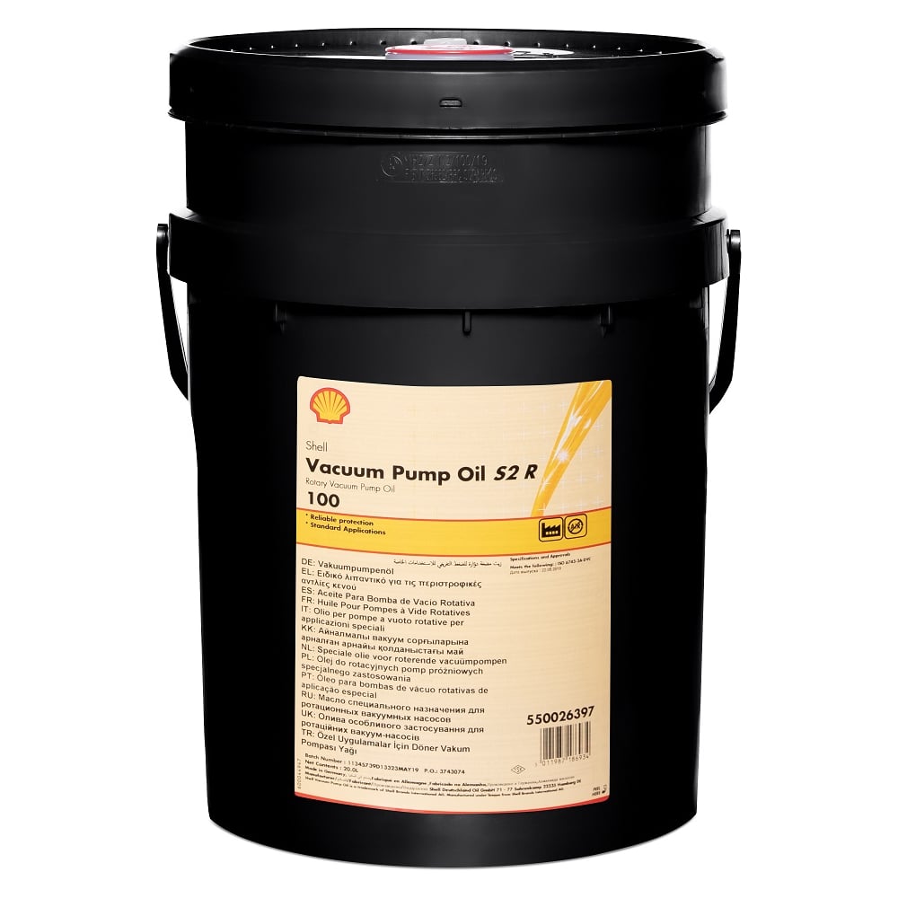 Масло Vacuum Pump Oil S2 R 100 20 л Shell 550026397 выгодная цена