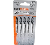 Пилка по дереву T 101 AO (5 шт; 50х75 мм; 18TPI; HCS) для лобзика Novocraft T101AOHCS