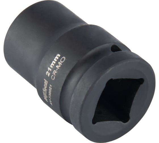 Головка ударная шестигранная 21 мм, 3/4DR AV Steel AV-730021