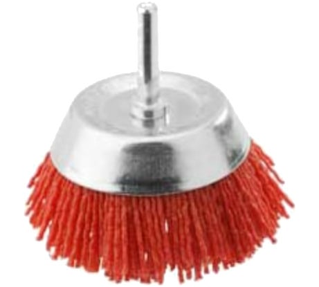Щетка чашеобразная нейлоновая на шпильке 75 мм INGCO WB30755