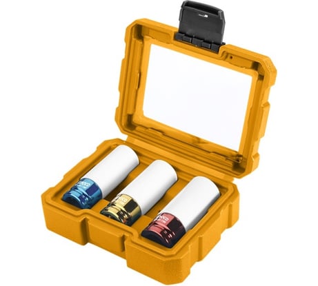 Набор ударных торцевых головок INDUSTRIAL (3 шт; 17-21 мм; 1/2") INGCO HNMLNS031