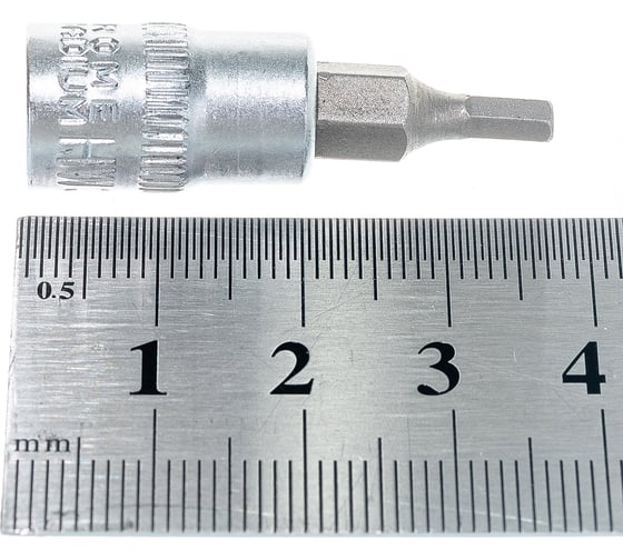 Головка с битой (HEX3; 1/4"; CrV) TUNDRA 1123583