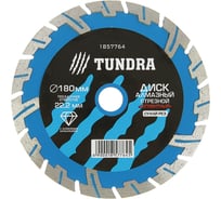 Диск алмазный отрезной сегментный с защитными секторами (180х22 мм) TUNDRA 1857764