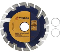 Диск алмазный отрезной сегментный с защитными секторами (125х22 мм) TUNDRA 1857762