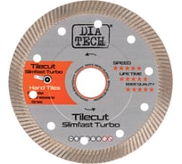 Диск алмазный для керамогранита 125x1x22.23 мм Tilecut SlimfastTurbo Dia Tech DC-203581