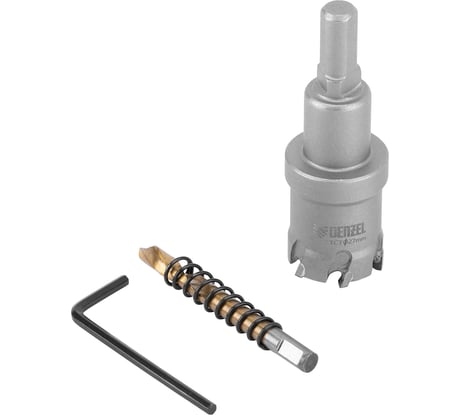 Коронка твердосплавная по металлу 27 мм DENZEL 724007