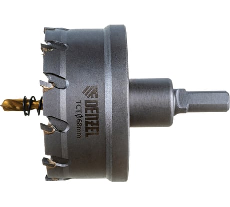 Коронка твердосплавная по металлу 68 мм DENZEL 724019