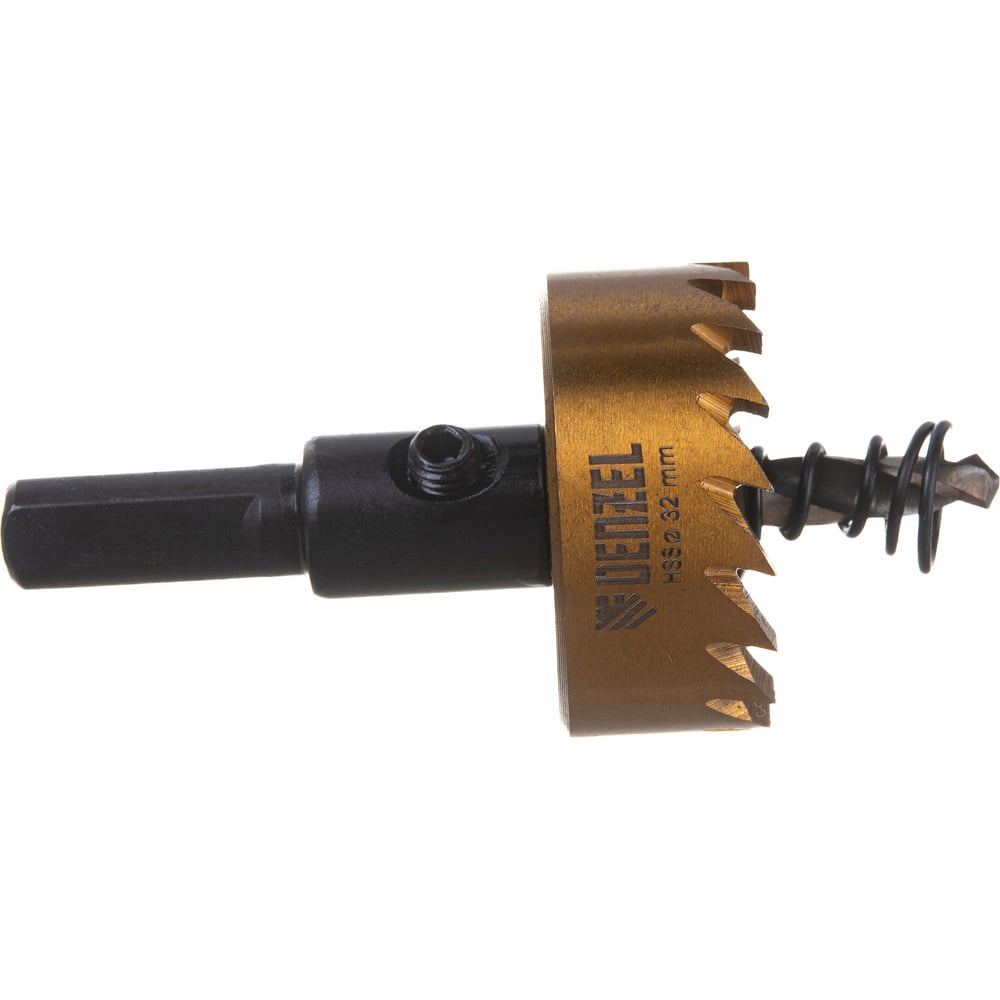 КоронкаHSSснитридтитановымпокрытиемпометаллу32ммDENZEL724109