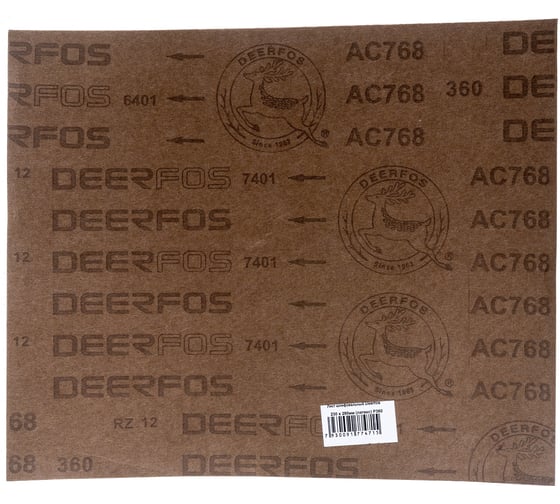 Лист шлифовальный (230х280 мм; Р360) Deerfos 7930091774715