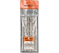 Сверло длинное по металлу JOB (10 шт; 7х156х102 мм; DIN 340; ц/х) Novocraft J070097148