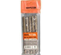 Сверло среднее по металлу (5 шт; 10х133х87 мм; Кобальт M35; DIN 338) Novocraft C338100