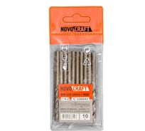 Сверло среднее по металлу (10 шт; 4.2х75х43 мм; Кобальт M35; DIN 338) Novocraft C338042
