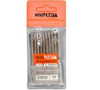 Сверло среднее по металлу (10 шт; 3.8х75х43 мм; Кобальт M35; DIN 338) Novocraft C338038