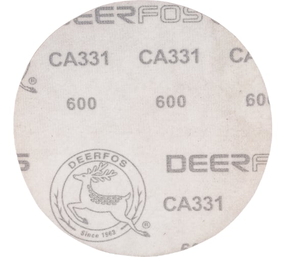 Круг шлифовальный на бумаге СА331 (150 мм; без отверстий; Р600) Deerfos 7930091773725