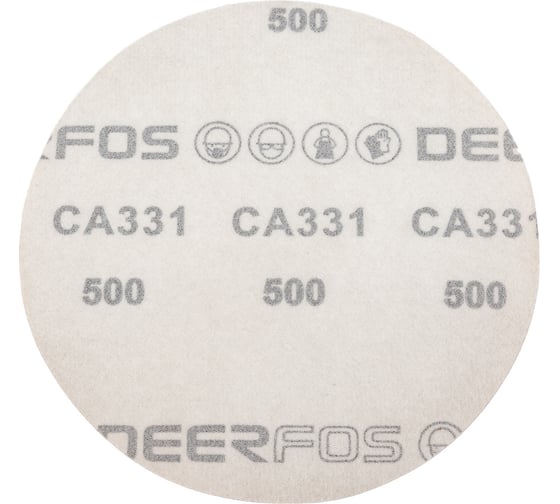 Круг шлифовальный на бумаге СА331 (150 мм; без отверстий; Р500) Deerfos 7930091773718