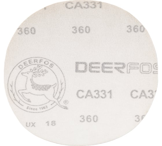 Круг шлифовальный на бумаге СА331 (150 мм; без отверстий; Р360) Deerfos 7930091773695