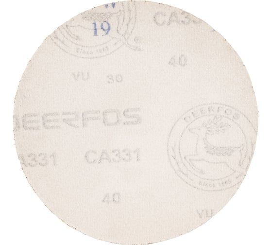 Круг шлифовальный на бумаге СА331 (150 мм; без отверстий; Р40) Deerfos 7930091773572