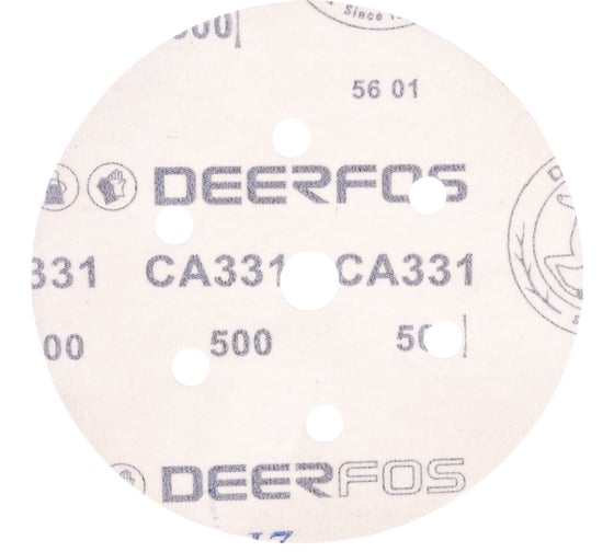 Круг шлифовальный на бумаге СА331 (150 мм; 6+1 отверстий; Р500) Deerfos 7930091773541