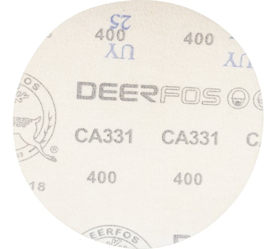 Круг шлифовальный на бумаге СА331 (150 мм; без отверстий; Р400) Deerfos 7930091773701
