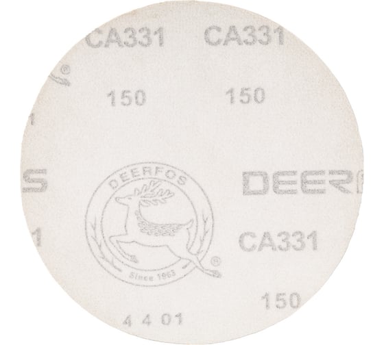 Круг шлифовальный на бумаге СА331 (150 мм; без отверстий; Р150) Deerfos 7930091773633