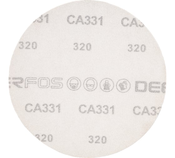 Круг шлифовальный на бумаге СА331 (150 мм; без отверстий; Р320) Deerfos 7930091773688