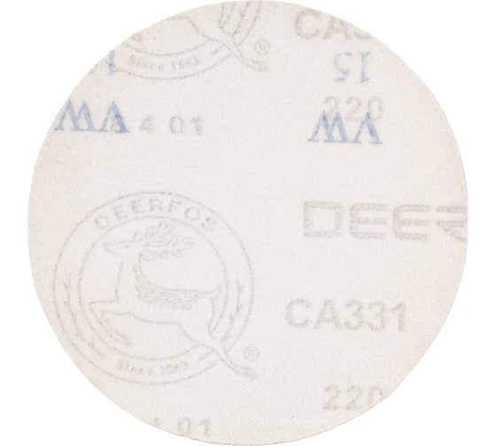 Круг шлифовальный на бумаге СА331 (125 мм; без отверстий; Р220) Deerfos 7930091773961