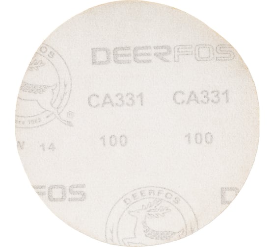 Круг шлифовальный на бумаге СА331 (150 мм; без отверстий; Р100) Deerfos 7930091773619