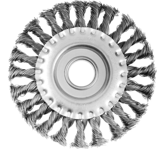 Щетка плоская металлическая (125х22 мм; крученая проволока) для УШМ ТУНДРА 1032370 16700461