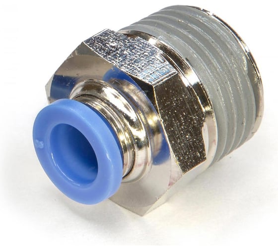 Фитинг металлический 8 мм - наружная резьба 1/2 Pegas pneumatic 5218