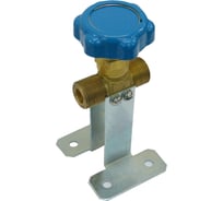 Клапан запорный маховик с кронштейном К-1409-250 (G3/4; 48 мм; синий) СваркаДжет 4301040000107