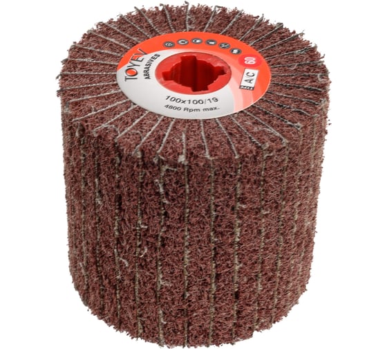 Валик комбинированный шлифовальный AKM (100x100x19 мм; A-С+252X; P60) Toyev 004979 1