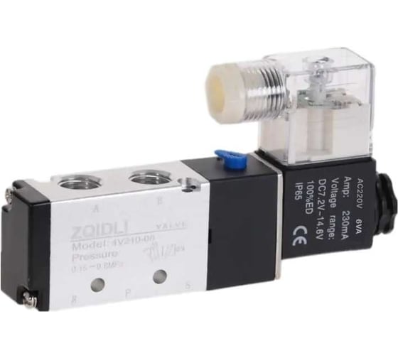 Пневмораспределитель 4v210-08 AC220V ООО СЗЦМ 00-00004618