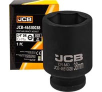 Головка ударная глубокая 38 мм, 6 граней, 3/4"DR JCB JCB-46510038(60565)