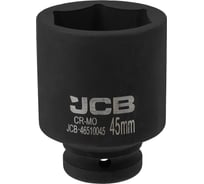 Головка ударная глубокая 45 мм, 6 граней, 3/4"DR JCB JCB-46510045(60569)