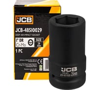 Головка ударная глубокая 6-гранная 29 мм, 1"DR JCB JCB-48510029(60624)