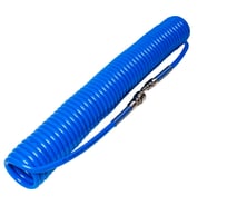 Шланг спиральный пневматический с БРС 12x8 мм, 12 м, синий NBPT 83030