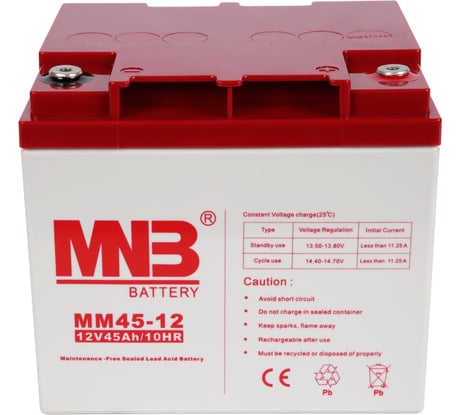 Батарея аккумуляторная АКБ MM45-12 12В 45Ач MNB MM45-12