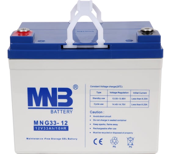 Батарея аккумуляторная АКБ MNG33-12 12В 33Ач MNB MNG33-12 1