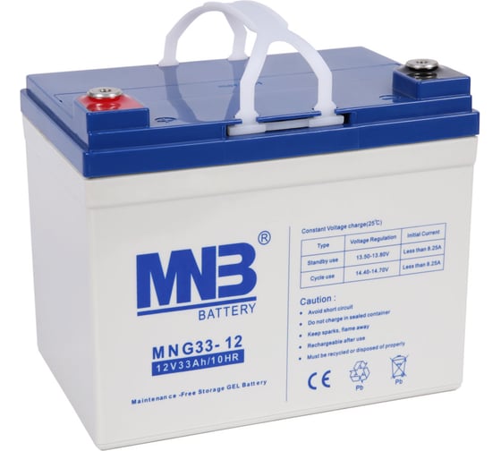 Батарея аккумуляторная АКБ MNG33-12 12В 33Ач MNB MNG33-12
