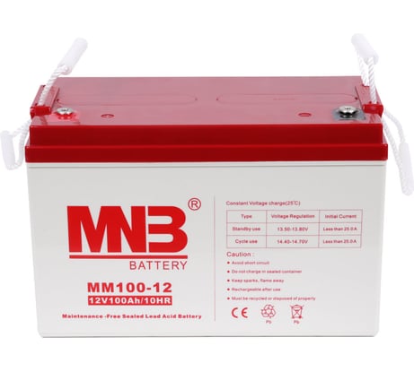 Батарея аккумуляторная АКБ MM100-12 12В 100Ач MNB MM100-12
