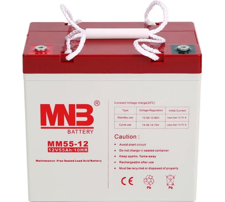 Батарея аккумуляторная АКБ MM55-12 12В 55Ач MNB MM55-12