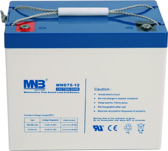Батарея аккумуляторная АКБ MNG75-12 12В 75Ач MNB MNG75-12