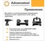 Сверло по металлу ц/х ф0.3 мм, HSS6542M2 (Р6М5) c TiN покрытием, H8, DIN338 Advancetool ADT-СМЦХ003СТ 5