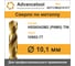 Сверло по металлу ц/х ф10.1 мм, HSS6542M2 (Р6М5) c TiN покрытием, H8, DIN338 Advancetool ADT-СМЦХ101СТ 3