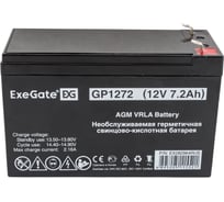 Батарея аккумуляторная АКБ GP1272 12V 7.2Ah 1227W, клеммы F2 ExeGate 282964