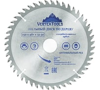 Диск пильный по дереву (250х32-30 мм; 48 зубов) Vertextools 250-48-32 16888585