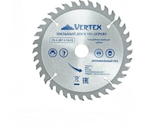 Диск пильный по дереву (115х22.23 мм; 36 зубов) Vertextools 115-36-22 16887931
