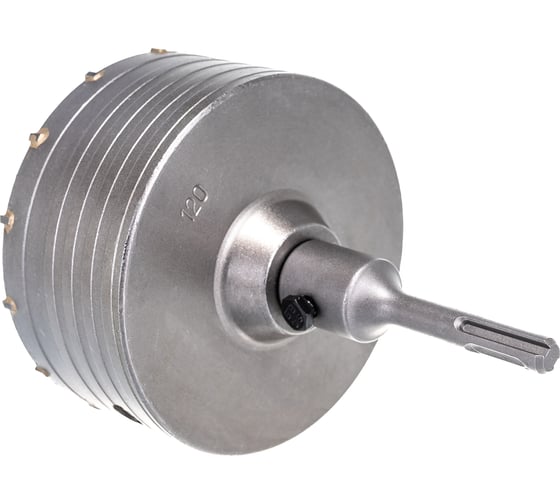 Коронка в сборе по бетону (120 мм; М22) Vertextools 222-0120