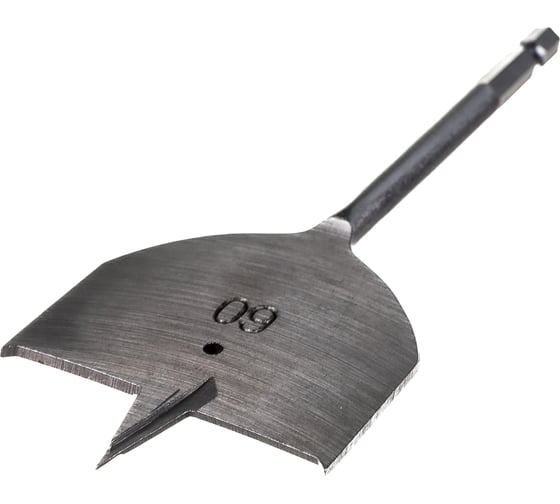 Сверло перовое по дереву (60 мм; шестигранный хвостовик) vertextools 1133-60